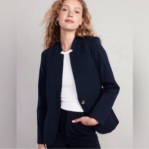 Old Navy -Navy Pixie Collarless Blazer